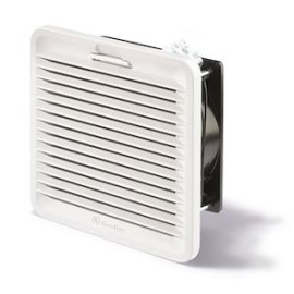 Ventilador con filtro uso ext. 100m³/h 209x209mm 120VCA RAL 7035 Tamaño 3