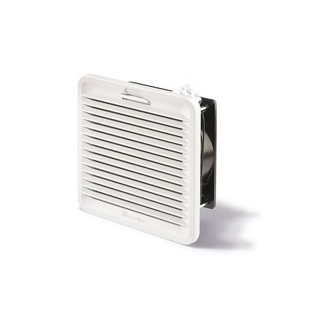 Ventilador con filtro uso ext. 100m³/h 209x209mm 120VCA RAL 7035 Tamaño 3