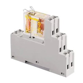 Interfaz modular con relé 8A 2NA Input 24VCD  250-400VCA