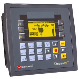 Vision PLC+HMI  Display 3.2″ AN, 1 RS232, 1 RS232/485, 12/24VDC
