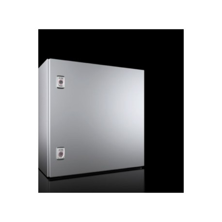 AX Gabinete mural de acero inoxidable AISI304 1P 500Hx500Wx300Dmm IP66 NEMA 4X