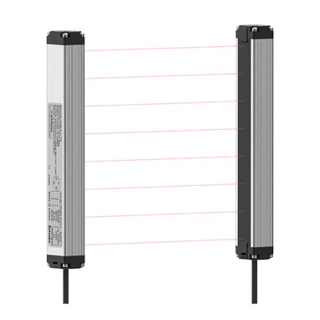 BW20-20P SENSOR DE ÁREA TIPO BARRERA PASO DE 20MM 20HACES 380-480MM 12-24VCA PNP