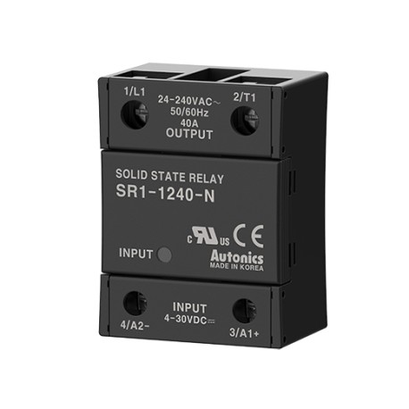 SR1-1240-N SSR monofásico 40A Input 4-30VCD Output 24-240VCA