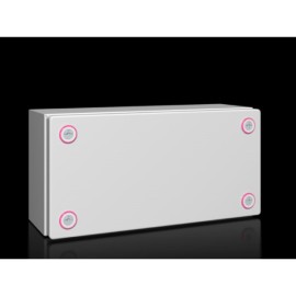 KX Caja de bornes de chapa de acero 150Hx300Wx120Dmm IP66 RAL7035 Sin placa.Mont