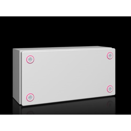 KX Caja de bornes de chapa de acero 150Hx300Wx120Dmm IP66 RAL7035 Sin placa.Mont