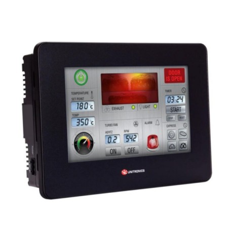 UniStream 7″ Built-in PLC+HMI+I/O 14DI 2AI 2TI 10STO 24VCD