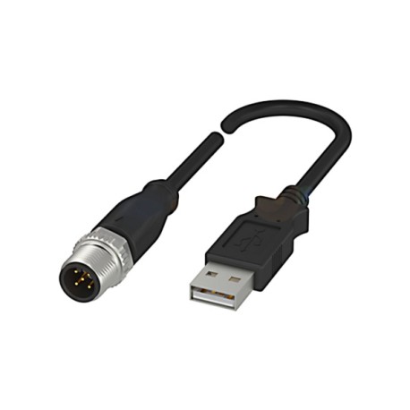 SCM-USM12 Cable conector 5Pin m12 a USB para ADIO