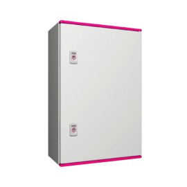 AX Gabinete mural de poliester 1P 600Hx400Wx200Dmm RAL7035 IP66 NEMA 4X