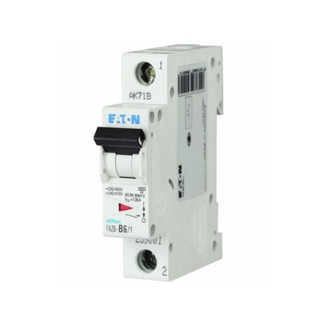 FAZ6-B6/1 Interruptor termomagnético miniatura MCB 1P 6A 10kA Curva B