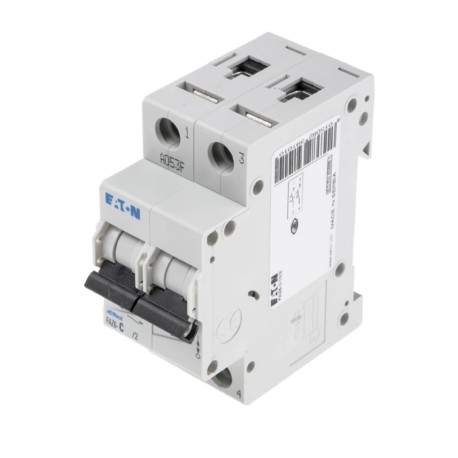 FAZ6-C1/2 Interruptor termomagnético miniatura MCB 2P 1A 10kA Curva C