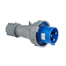 Clavija aérea 63A 3P+T 230VCA 11h Azul IP66-IP67