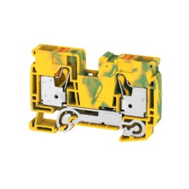 A2C 16 PE Clema para tierra 2 conexiones 16mm² 18-6AWG 1000VCA Verde/Amarillo