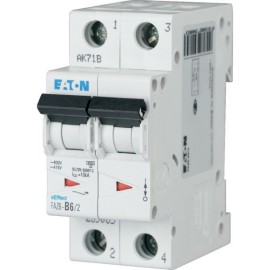 FAZ6-B2/2 Interruptor termomagnético miniatura MCB 2P 2A 10kA Curva B