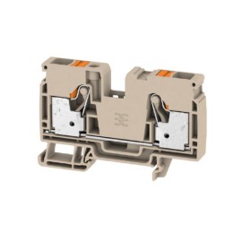 A2C 10 Clema Push-in 2 conexiones 10mm² 20-6AWG 41A 800VCA Beige Oscuro