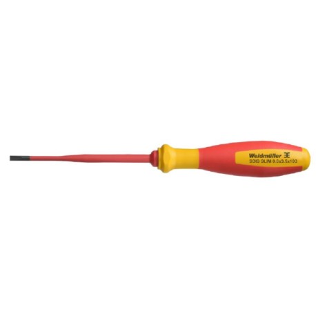SDIS SLIM 0.6X3.5X100 DESARMADOR PLANO C/AISLAMIENT CAÑA DE 0.6X3.5X100MM 1000VA