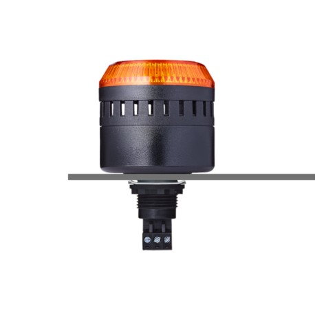 ELG Zumbador multitono traspanel M22 Luz fija/intermitente 103dB 24VCA/CD