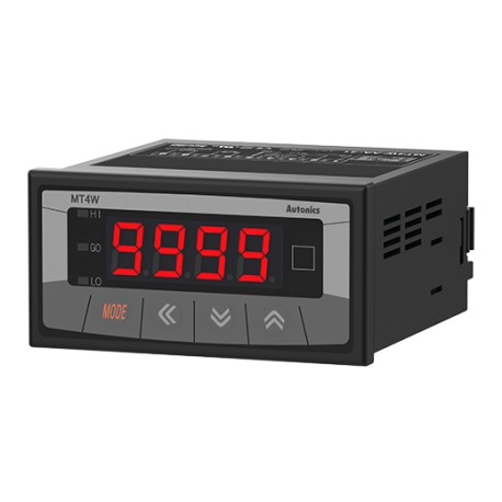 MT4W-DV-48 Voltímetro DC de panel 96WX48Hmm 100-240VCA NPN  + transm RS485