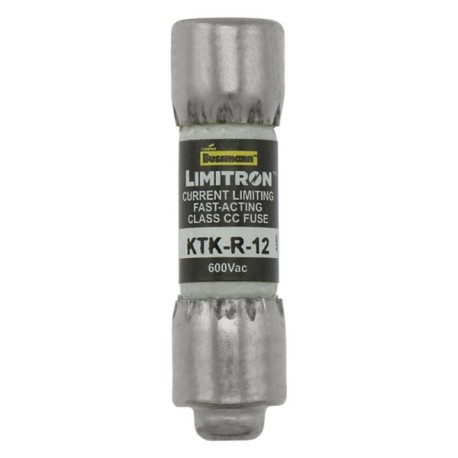 Limitron Fusible de acción rápida Clase CC 10x38mm 12A 600VCA 200kA