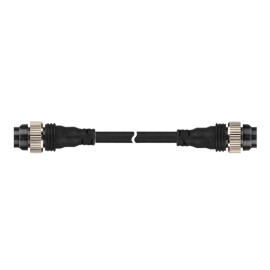 C1D4-2P Conector para sensores Macho/Macho M12 4 Pines DC 2m