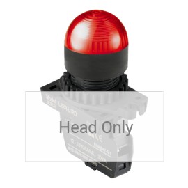 L2RR-L1R Indicador luminoso redondo Luz piloto saliente tipo domo 22mm rojo