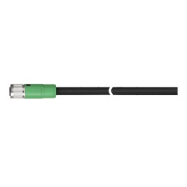 CID-5-VG Extensión de cable con conector hembra M12 12Pines CD 5m para sensor VG