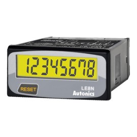 LE8N-BV-L Horómetro LCD 8 digit 48WX24H 0.01s-999999.9hr 4.5-30VCD Backlight