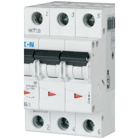 FAZ6-C8/3 Interruptor termomagnético miniatura MCB 3P 8A 10kA Curva C