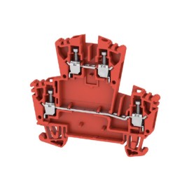 WDK 2.5 ZQV RT Clema 2-Pisos 2.5mm² 22-12AWG 24A 400VCA Rojo