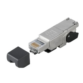 IE-PS-RJ45-FH-180-B-1.1 Conector macho RJ45 Recto Cat.6A C/Contactos Perforación