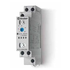Temporizador multifunción 24-240VCA/CD 1NANC 8A 250VCA IP20