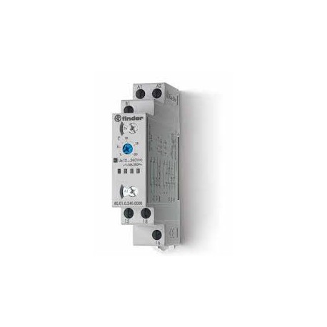 Temporizador multifunción 24-240VCA/CD 1NANC 8A 250VCA IP20