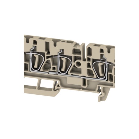 ZDU 4/3AN Clema de paso 3 conexiones 4mm² 26-10AWG 32A 800VCA Beige