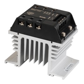 SRH3-1430 SSR trifásico con disipador 30A Input 4-30VCD Output 48-480VCA