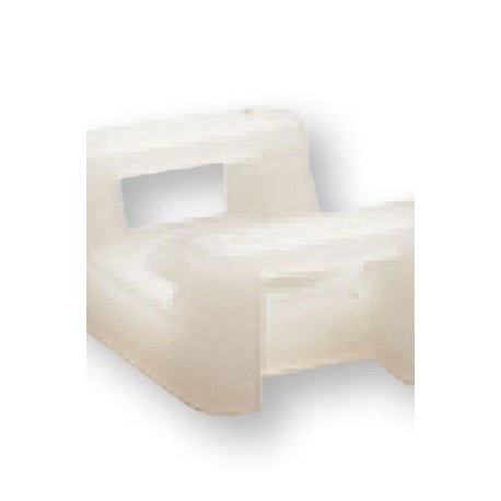 Base atornillada para cinchos 16Hx20Wmm 100Pz Natural