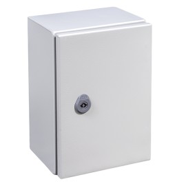ARGENTA Gabinete mural de chapa de acero 1P 250Hx200Wx150Dmm RAL7035 IP66