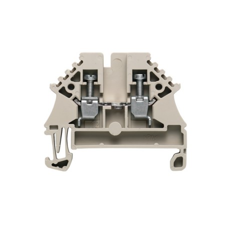 WDU 2.5N Clema de paso compacta en color beige 2.5mm² 26-12AWG 24A 500VCA