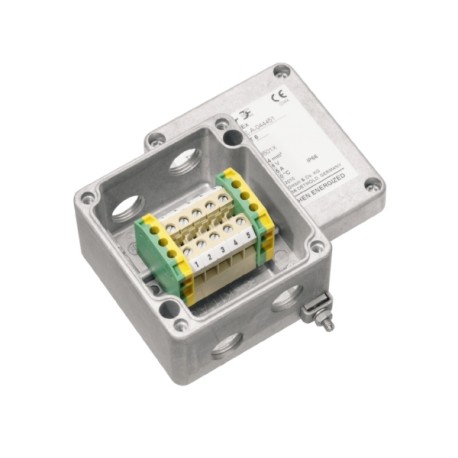 KLIPPON Caja Ex con bornes, aluminio 75Hx80Wx57Dmm IP68 Sinpintar 1 pieza