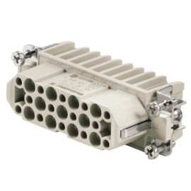 HDC HD 25 FC Inserto hembra para señales C/Crimpada 25P+PE 10A 250V Grupo 5