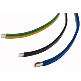 CU-BAND 6X15.5X0.8 BU BARRA DE COBRE ESTAÑADA FLEXIBLE 250A 1000VCA AZUL 2METROS