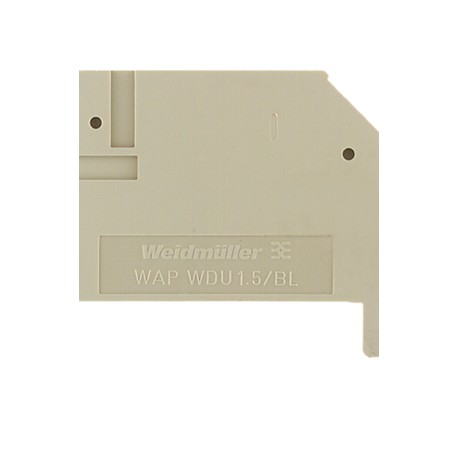 WAP WDU1.5/BLZ/ZA Tapa final beige para clema WDU 1.5,2.5/BLZ,ZQV/BLZ 5.8