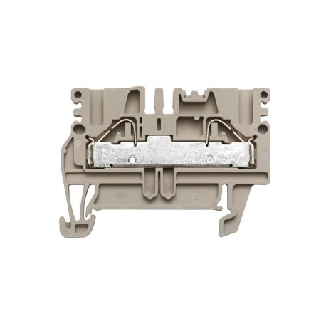 PDU 2.5/4 Clema Push-in 2 conexiones 1.5mm² 20-12AWG 32A 800VCA Beige Oscuro