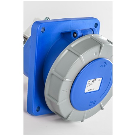 Base empotrar inclinada 125A 3P+T 230VCA 9h Azul IP66-IP67