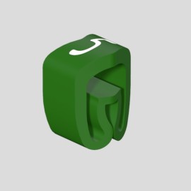 CLI C 2-4 GN/WS 5 CD Señalizador de cable en rollo 14-6AWG -5- Verde 250Pz