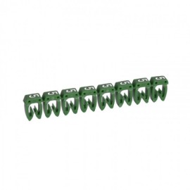 CAB 3 Identificador de cable 4-6mm² 12-10AWG Color verde Numero 5