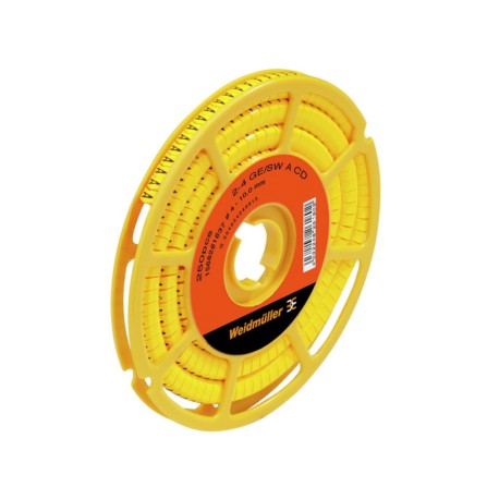 CLI C 2-4 GE/SW W CD Señalizador de cable en rollo 14-6AWG -W- Amarillo 250Pz