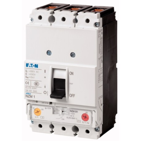 NZMN1-A50 ITM trifásico caja moldeada 50A 690V 50kA IP20 Tamaño 1