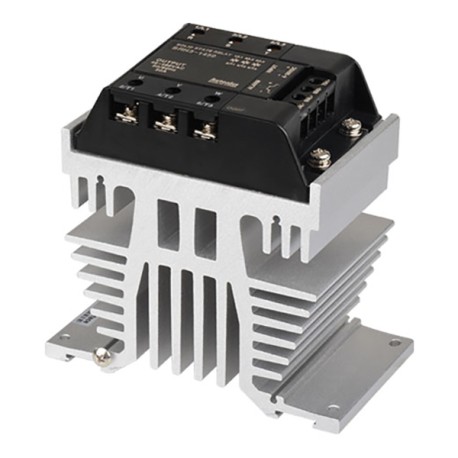 SRH3-1450 SSR trifásico con disipador 50A Input 4-30VCD Output 48-480VCA